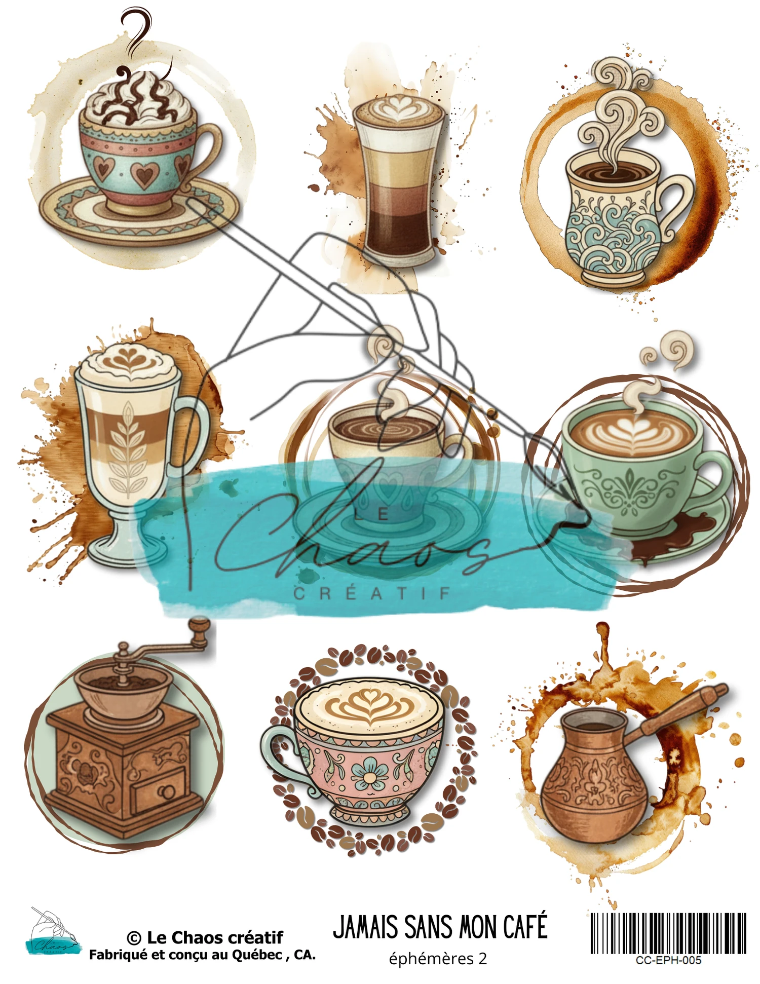 LE CHAOS CRÉATIF LE CHAOS CRÉATIF JAMAIS SANS MON CAFÉ EPHEMERA 2
