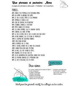 LE CHAOS CRÉATIF LE CHAOS CRÉATIF AIME FOILABLE CUT OUTS AND STENCIL DUO