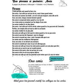 LE CHAOS CRÉATIF LE CHAOS CRÉATIF AMIE FOILABLE CUT OUTS AND STENCIL DUO