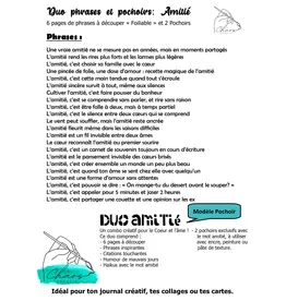 LE CHAOS CRÉATIF LE CHAOS CRÉATIF AMITIÉ FOILABLE CUT OUTS AND STENCIL DUO