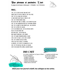 LE CHAOS CRÉATIF LE CHAOS CRÉATIF L'ART FOILABLE CUT OUTS AND STENCIL DUO