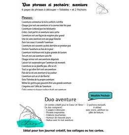 LE CHAOS CRÉATIF LE CHAOS CRÉATIF AVENTURE FOILABLE CUT OUTS AND STENCIL DUO