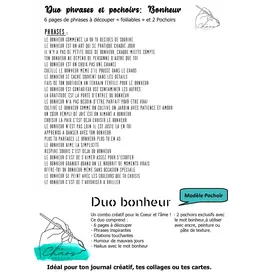 LE CHAOS CRÉATIF LE CHAOS CRÉATIF BONHEUR FOILABLE CUT OUTS AND STENCIL DUO