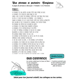 LE CHAOS CRÉATIF LE CHAOS CRÉATIF CONFIANCE FOILABLE CUT OUTS AND STENCIL DUO