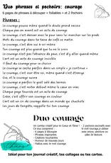 LE CHAOS CRÉATIF LE CHAOS CRÉATIF COURAGE FOILABLE CUT OUTS AND STENCIL DUO