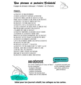 LE CHAOS CRÉATIF LE CHAOS CRÉATIF CRÉATIVITÉ FOILABLE CUT OUTS AND STENCIL DUO