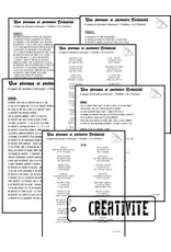 LE CHAOS CRÉATIF LE CHAOS CRÉATIF CRÉATIVITÉ FOILABLE CUT OUTS AND STENCIL DUO