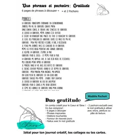 LE CHAOS CRÉATIF LE CHAOS CRÉATIF GRATITUDE FOILABLE CUT OUTS AND STENCIL DUO