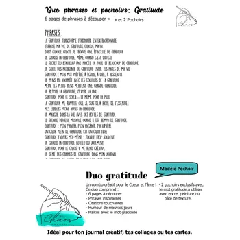 LE CHAOS CRÉATIF LE CHAOS CRÉATIF GRATITUDE FOILABLE CUT OUTS AND STENCIL DUO