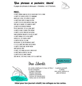 LE CHAOS CRÉATIF LE CHAOS CRÉATIF LIBERTÉ FOILABLE CUT OUTS AND STENCIL DUO