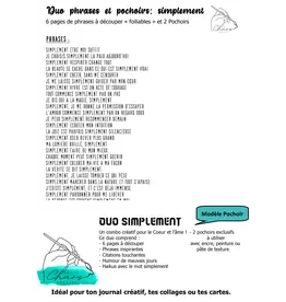 LE CHAOS CRÉATIF LE CHAOS CRÉATIF SIMPLEMENT FOILABLE CUT OUTS AND STENCIL DUO