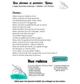 LE CHAOS CRÉATIF LE CHAOS CRÉATIF RELAXE FOILABLE CUT OUTS AND STENCIL DUO