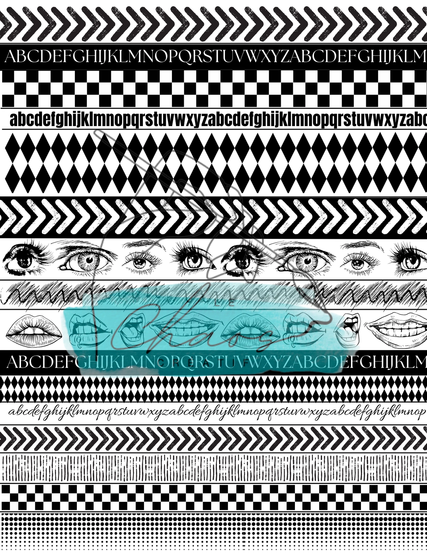 LE CHAOS CRÉATIF LE CHAOS CRÉATIF LES ESSENTIELS NOIR ET BLANC WASHI TAPE