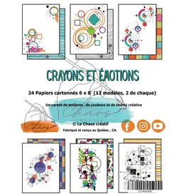LE CHAOS CRÉATIF LE CHAOS CRÉATIF CRAYONS ET ÉMOTIONS 6x8 PAPER PAD