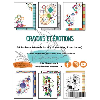 LE CHAOS CRÉATIF LE CHAOS CRÉATIF CRAYONS ET ÉMOTIONS 6x8 PAPER PAD