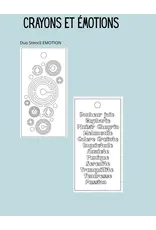 LE CHAOS CRÉATIF LE CHAOS CRÉATIF CRAYONS ET ÉMOTIONS STENCIL SET