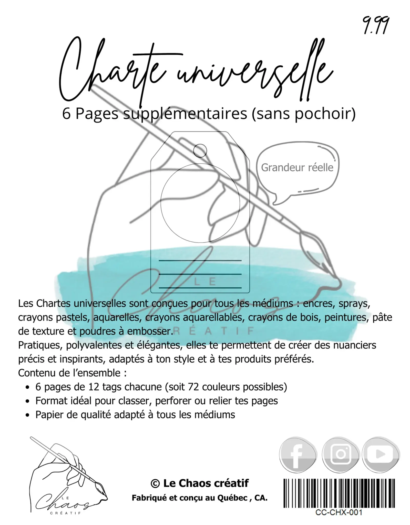 LE CHAOS CRÉATIF LE CHAOS CRÉATIF CIRCLE TAGS