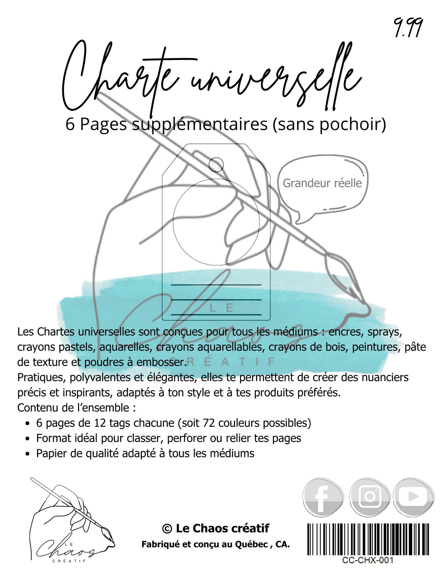 LE CHAOS CRÉATIF LE CHAOS CRÉATIF CIRCLE TAGS