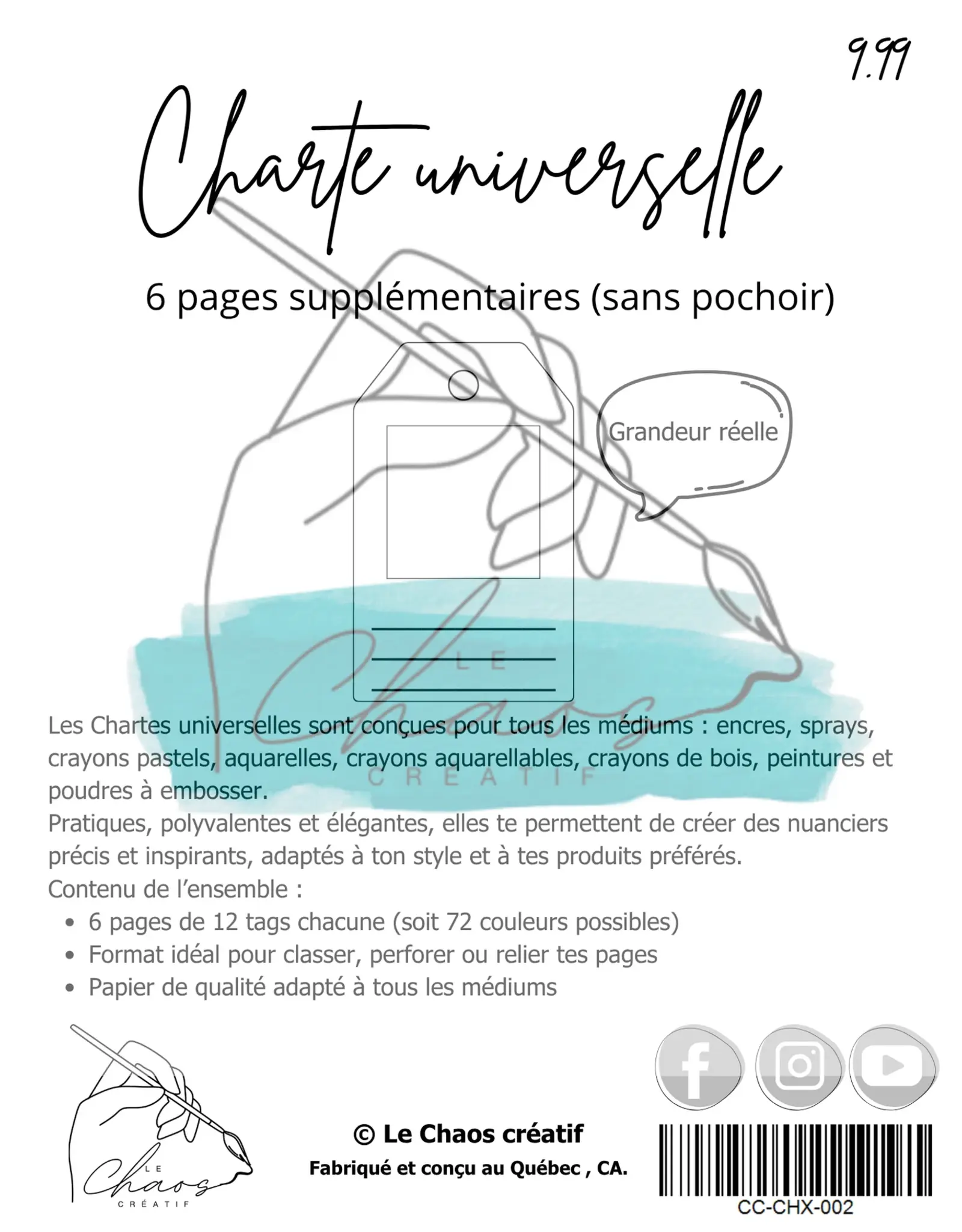 LE CHAOS CRÉATIF LE CHAOS CRÉATIF SQUARE TAGS