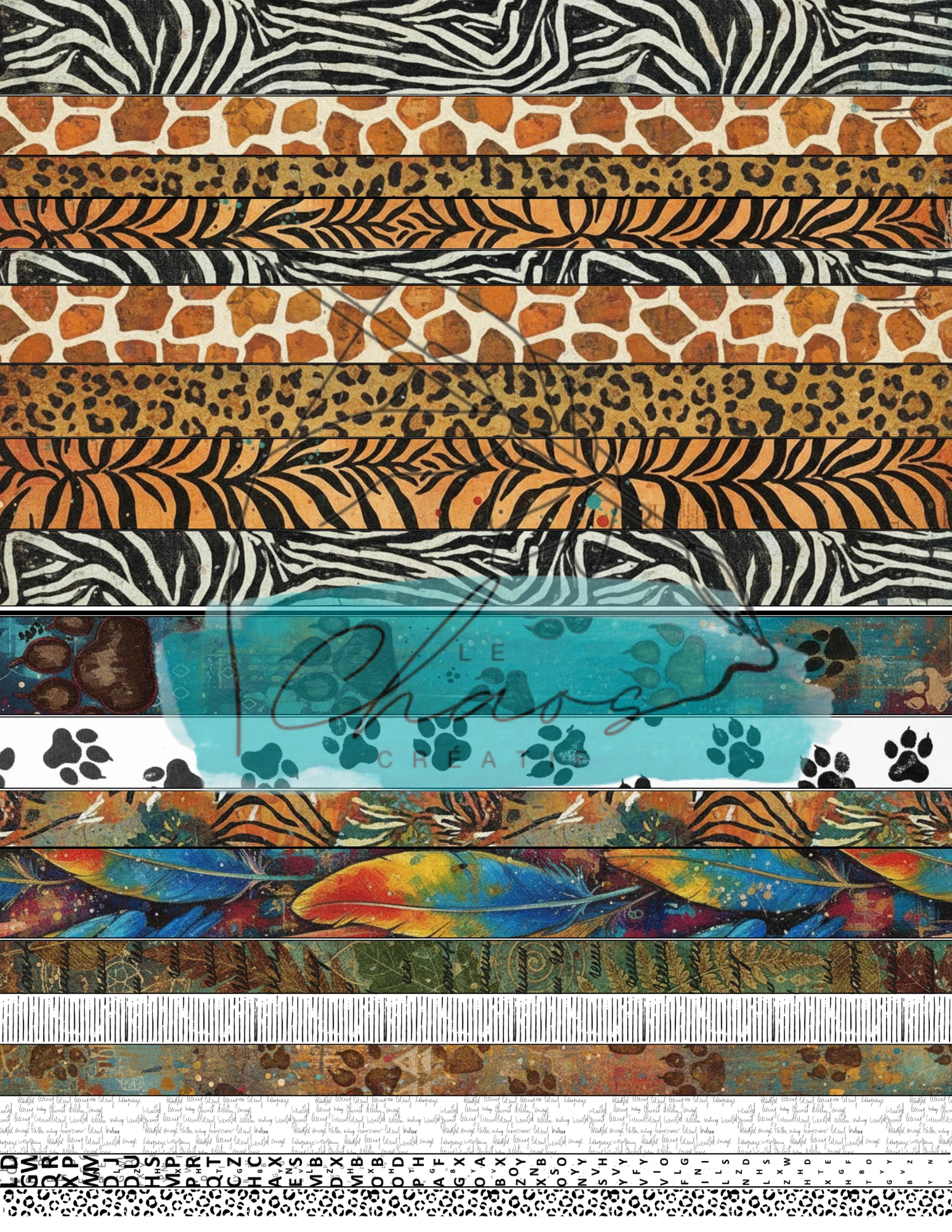 LE CHAOS CRÉATIF LE CHAOS CRÉATIF L'ART D'ÊTRE BÊTE WASHI TAPE