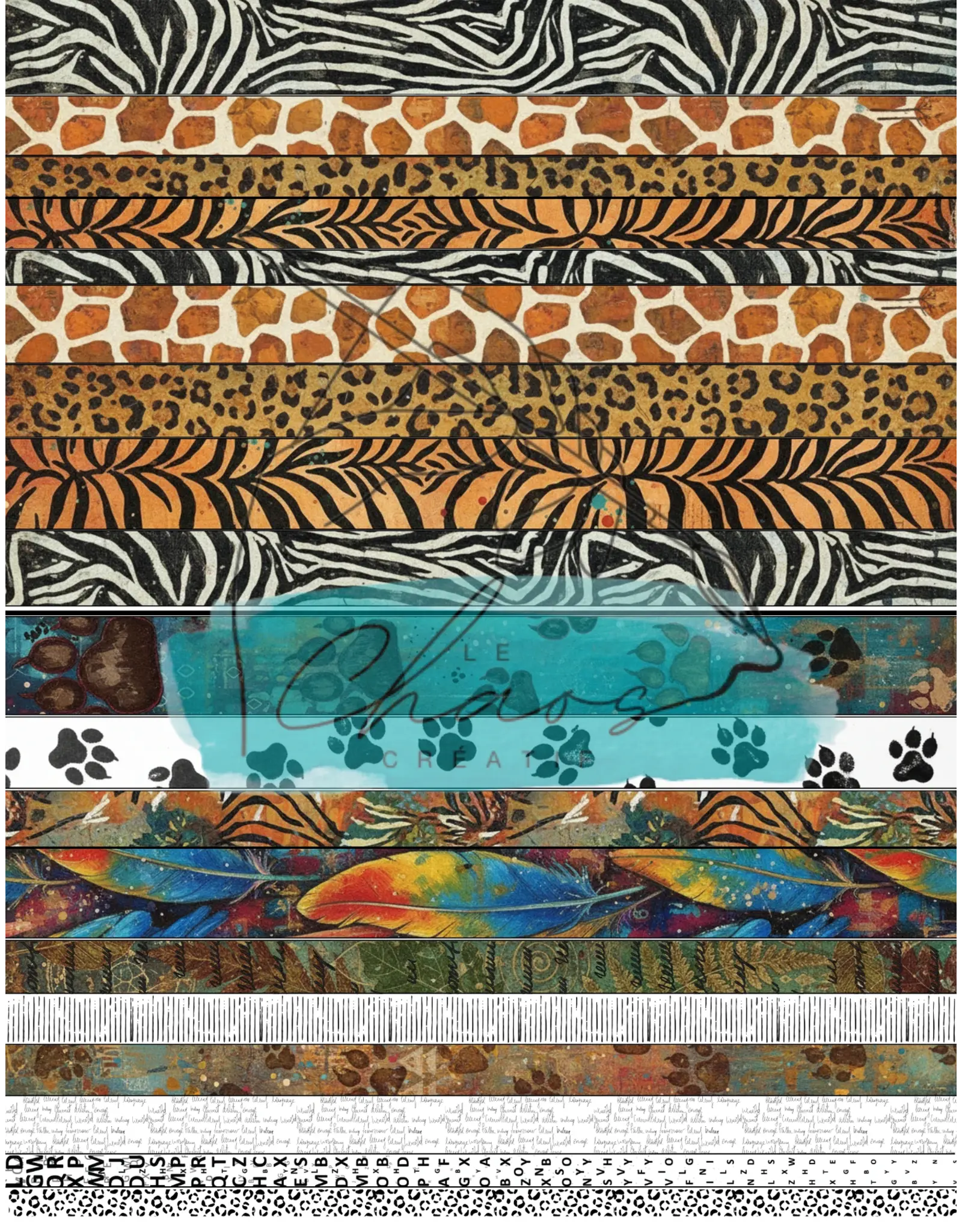 LE CHAOS CRÉATIF LE CHAOS CRÉATIF L'ART D'ÊTRE BÊTE WASHI TAPE