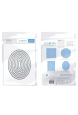 CRAFTERS HOME CRAFTERS HOME EXCLUSIVE TONIC STUDIOS STITCHED DECKLE OVALS LAYERING DIE SET