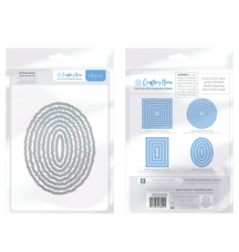 CRAFTERS HOME CRAFTERS HOME EXCLUSIVE TONIC STUDIOS STITCHED DECKLE OVALS LAYERING DIE SET