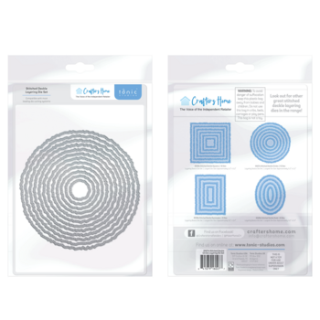 CRAFTERS HOME EXCLUSIVE TONIC STUDIOS STITCHED DECKLE CIRCLES LAYERING DIE SET