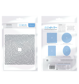 CRAFTERS HOME CRAFTERS HOME EXCLUSIVE TONIC STUDIOS STITCHED DECKLE SQUARES LAYERING DIE SET