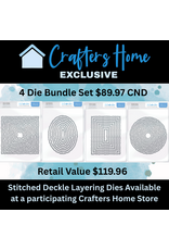CRAFTERS HOME CRAFTERS HOME EXCLUSIVE TONIC STUDIOS STITCHED DECKLE LAYERING DIE SET BUNDLE PRICE