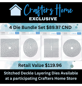 CRAFTERS HOME CRAFTERS HOME EXCLUSIVE TONIC STUDIOS STITCHED DECKLE LAYERING DIE SET BUNDLE PRICE