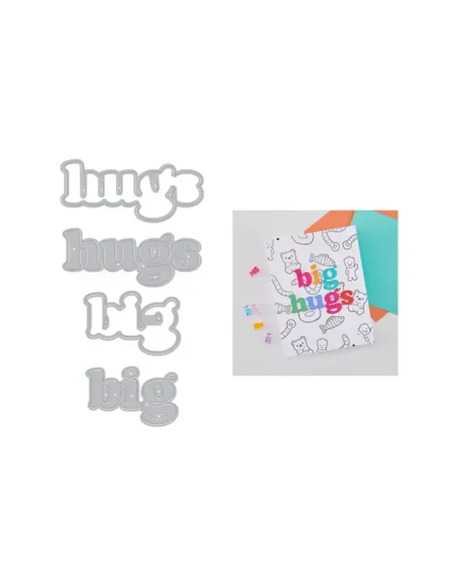 HERO ARTS HERO ARTS CARLY TEE BIG HUGS DIE SET