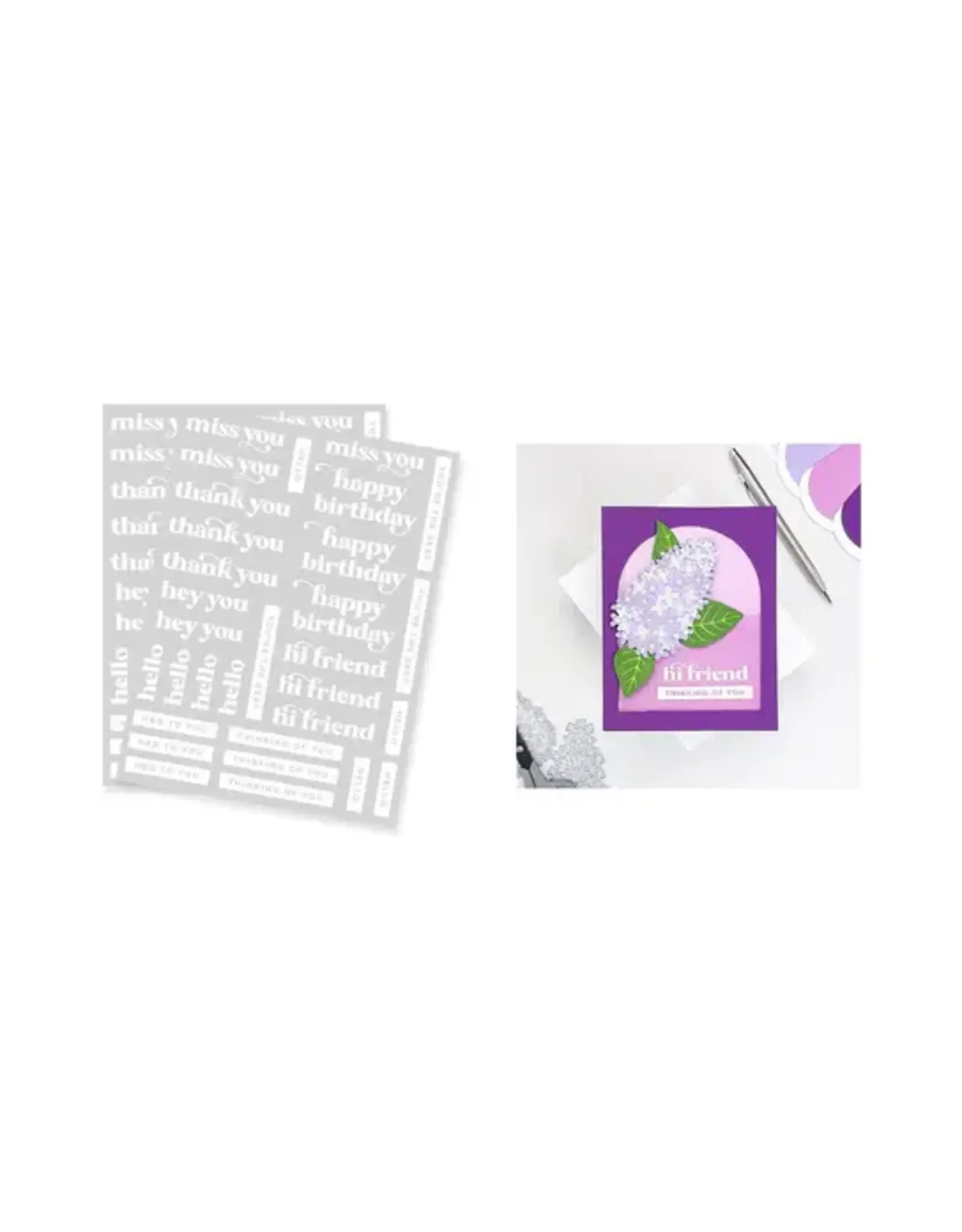 HERO ARTS HERO ARTS HERO TRANSFERS MUST HAVE MESSAGES RUB-ONS