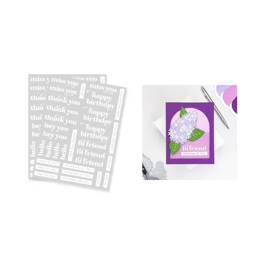 HERO ARTS HERO ARTS HERO TRANSFERS MUST HAVE MESSAGES RUB-ONS