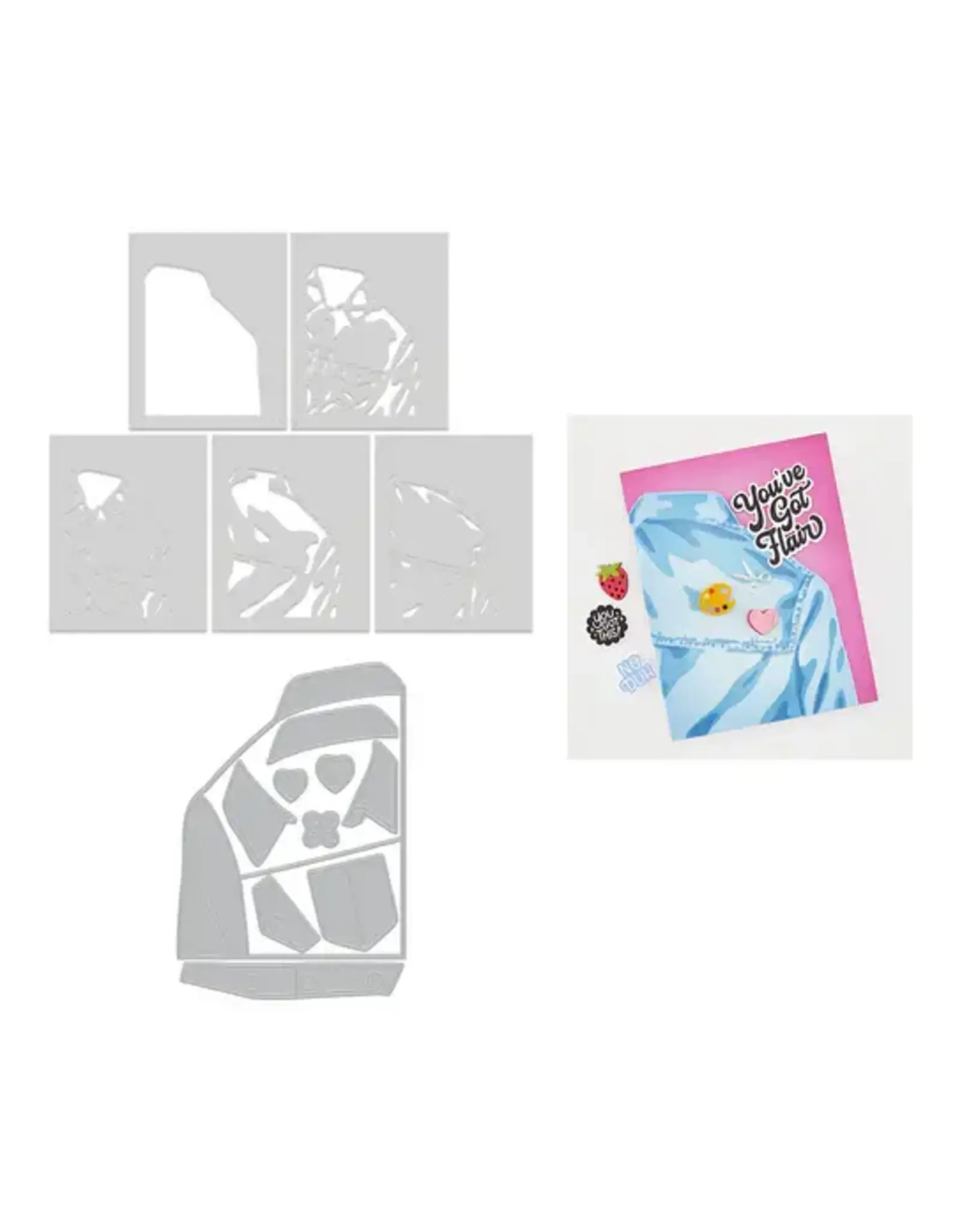 HERO ARTS HERO ARTS JEAN JACKET DIE BUNDLE