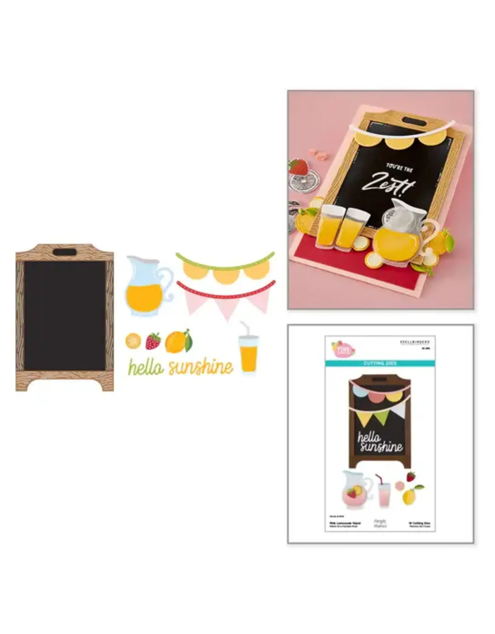 SPELLBINDERS SPELLBINDERS SIMPLE STORIES PINK LEMONADE STAND ETCHED DIE SET