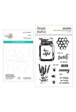SPELLBINDERS SPELLBINDERS SIMPLE STORIES SIMPLE VINTAGE LAVENDER FIELDS STAMP AND DIE SET