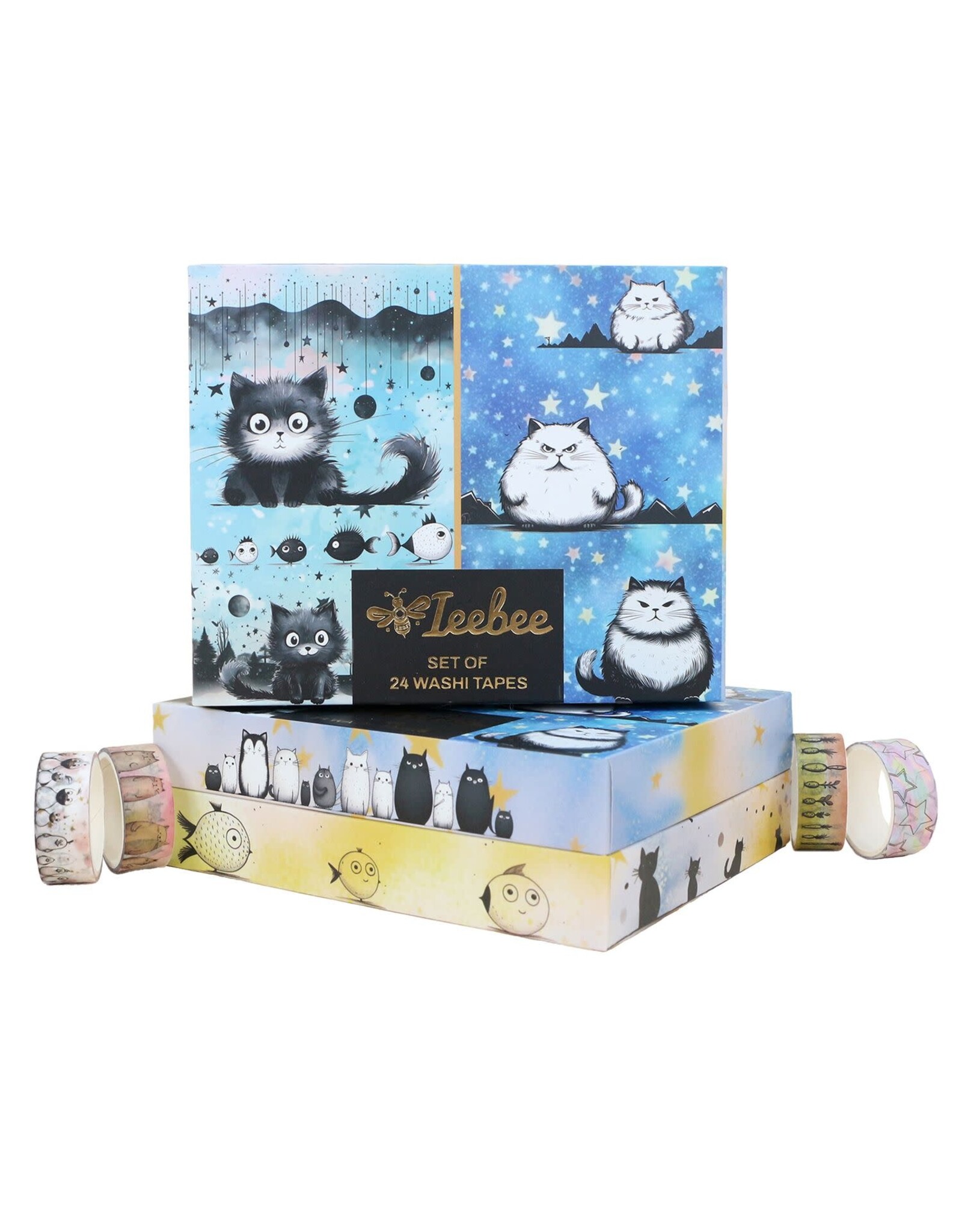 IEEBEE IEEBEE ADORABLE ADVENTURES WASHI TAPE SET 24PK