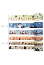 IEEBEE IEEBEE ADORABLE ADVENTURES WASHI TAPE SET 24PK
