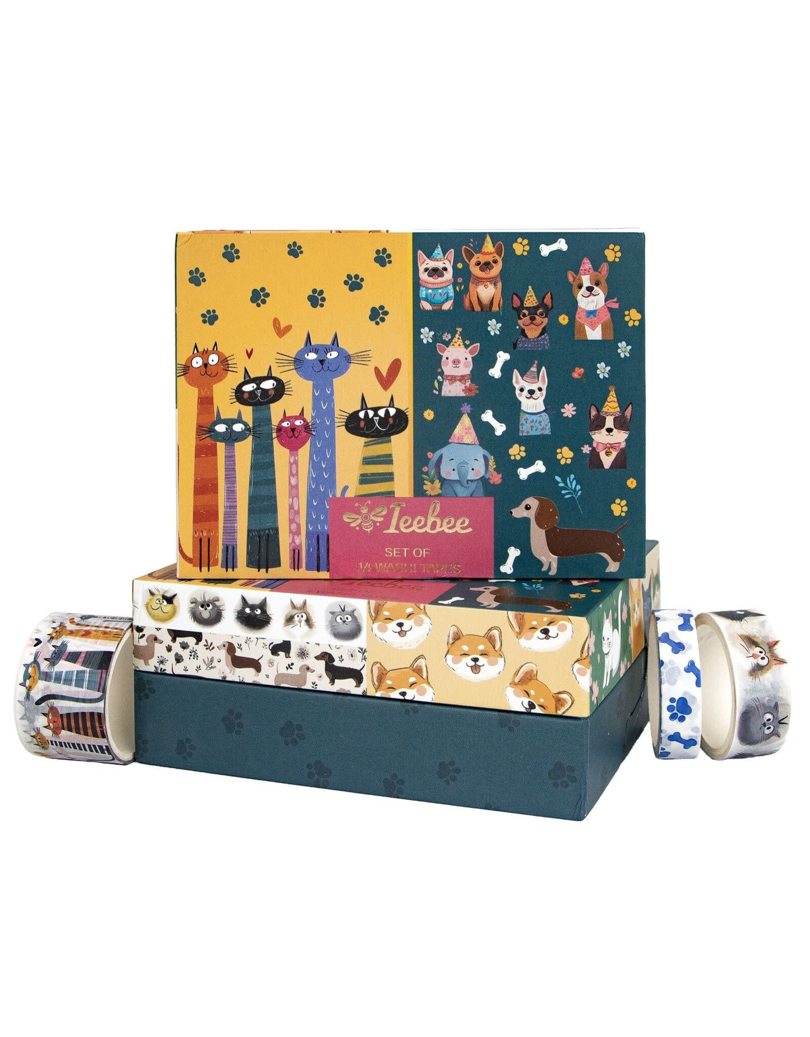 IEEBEE IEEBEE CUTE CARNIVAL WASHI TAPE SET 14PK