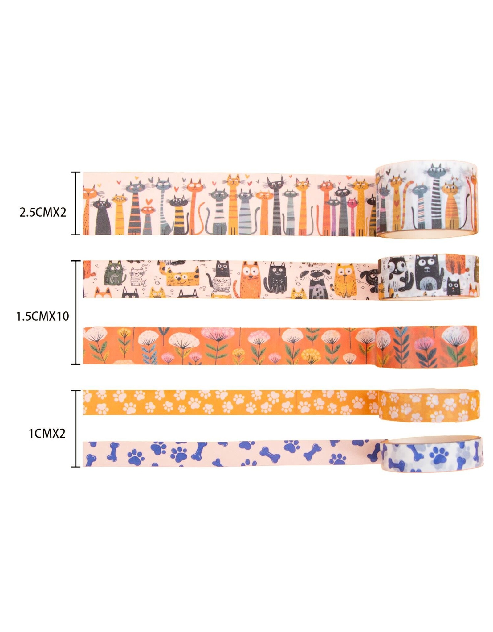 IEEBEE IEEBEE CUTE CARNIVAL WASHI TAPE SET 14PK