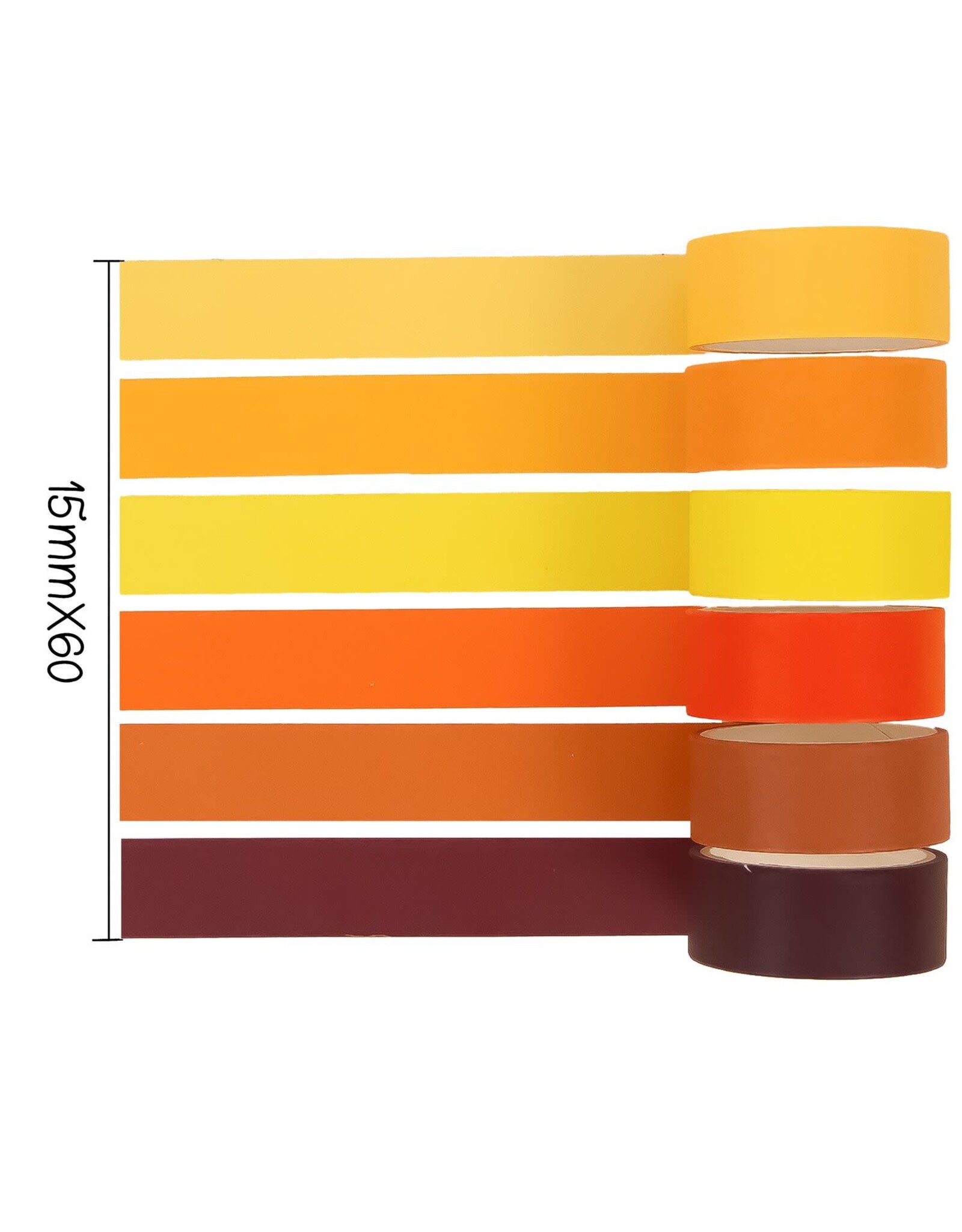 IEEBEE IEEBEE RAINBOW JOURNEY WASHI TAPE SET 60PK