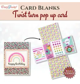 CRAFTREAT CRAFTREAT TWIST TURN POP UP CARD BLANKS