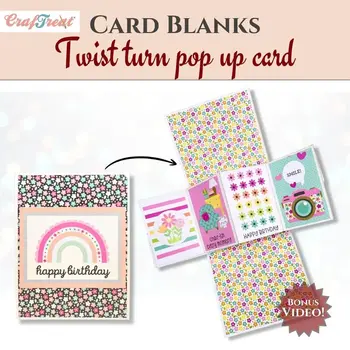 CRAFTREAT CRAFTREAT TWIST TURN POP UP CARD BLANKS