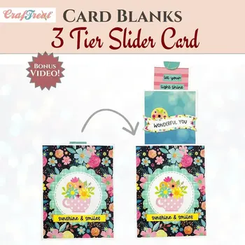 CRAFTREAT CRAFTREAT 3 TIER SLIDER CARD BLANKS