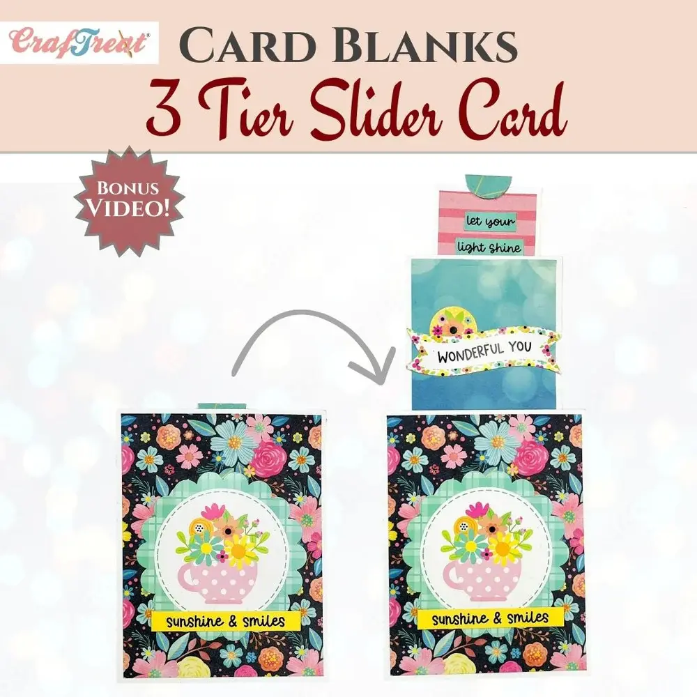 CRAFTREAT CRAFTREAT 3 TIER SLIDER CARD BLANKS