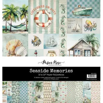 PAPER ROSE PAPER ROSE SEASIDE MEMORIES 12x12 PAPER COLLECTION