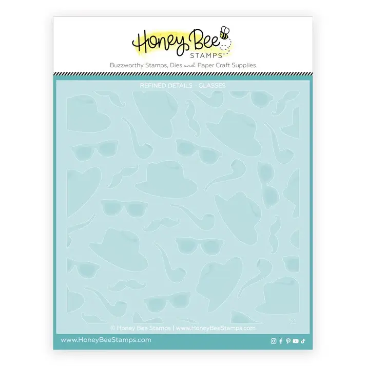 HONEY BEE STAMPS HONEY BEE STAMPS REFINED DETAILS 6x6 LAYERING STENCIL SET 6/PK