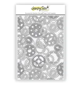 HONEY BEE HONEY BEE STAMPS GEARS 3D EMBOSSING FOLDER
