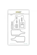 HONEY BEE HONEY BEE STAMPS LOVELY LAYERS: FISHING VEST A2 CARD BASE DIE SET